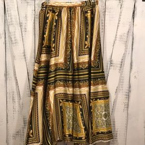 LIKE NEW , Printed Ashley Stewart Full Maxi Skirt